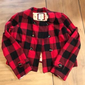 Buffalo plaid blazer/jacket size junior M